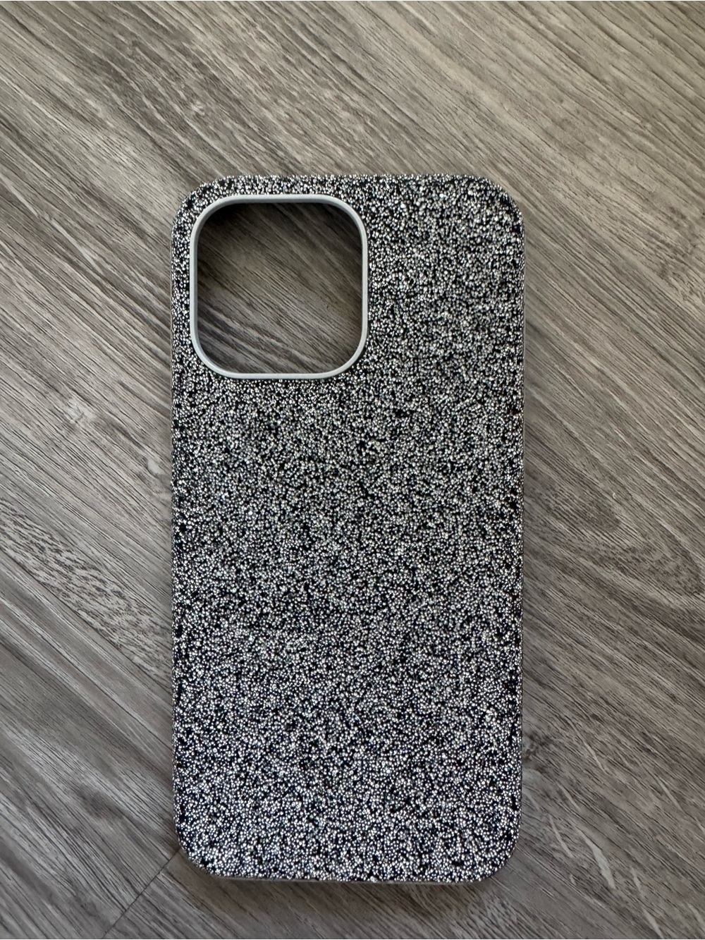 Glitter Sparkle Protective Phone Case - Black & White